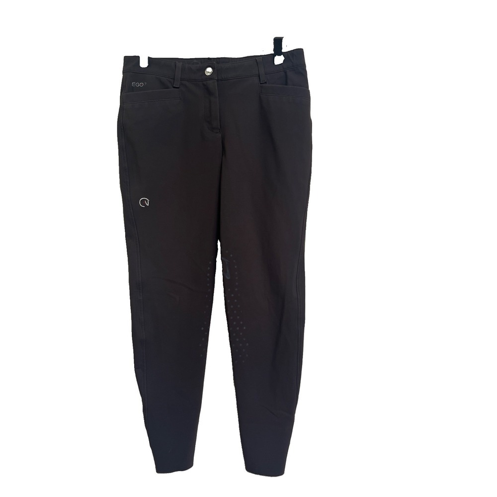 EGO7 Brown Equestrian Riding Breeches Women's Knee Grip Pants Size 40 Italy
